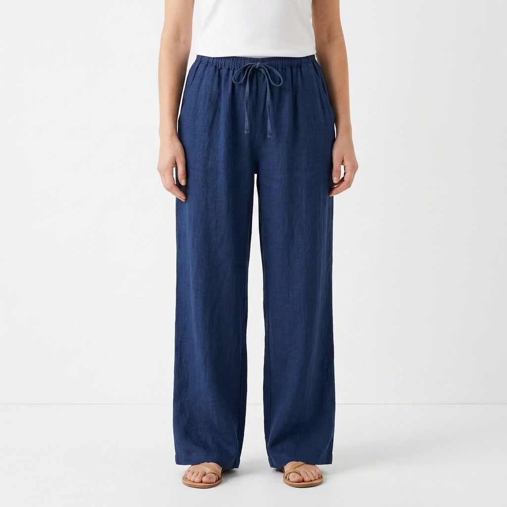 Lightweight Elastic Waist Summer Pants For Women