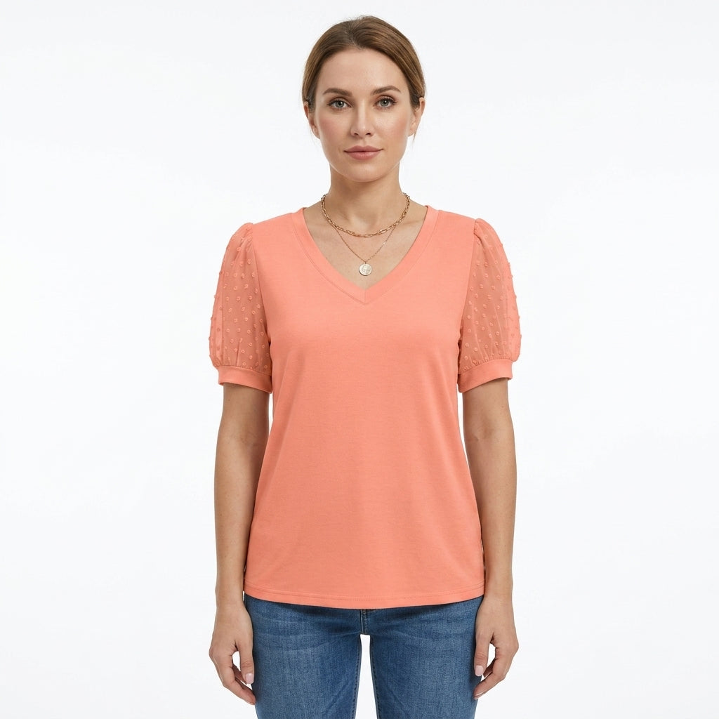 Lightweight V-Neck Top For Women