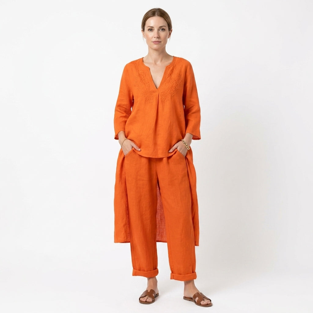 Women’s Tailored Matching Two-Piece Set With Defined Silhouette