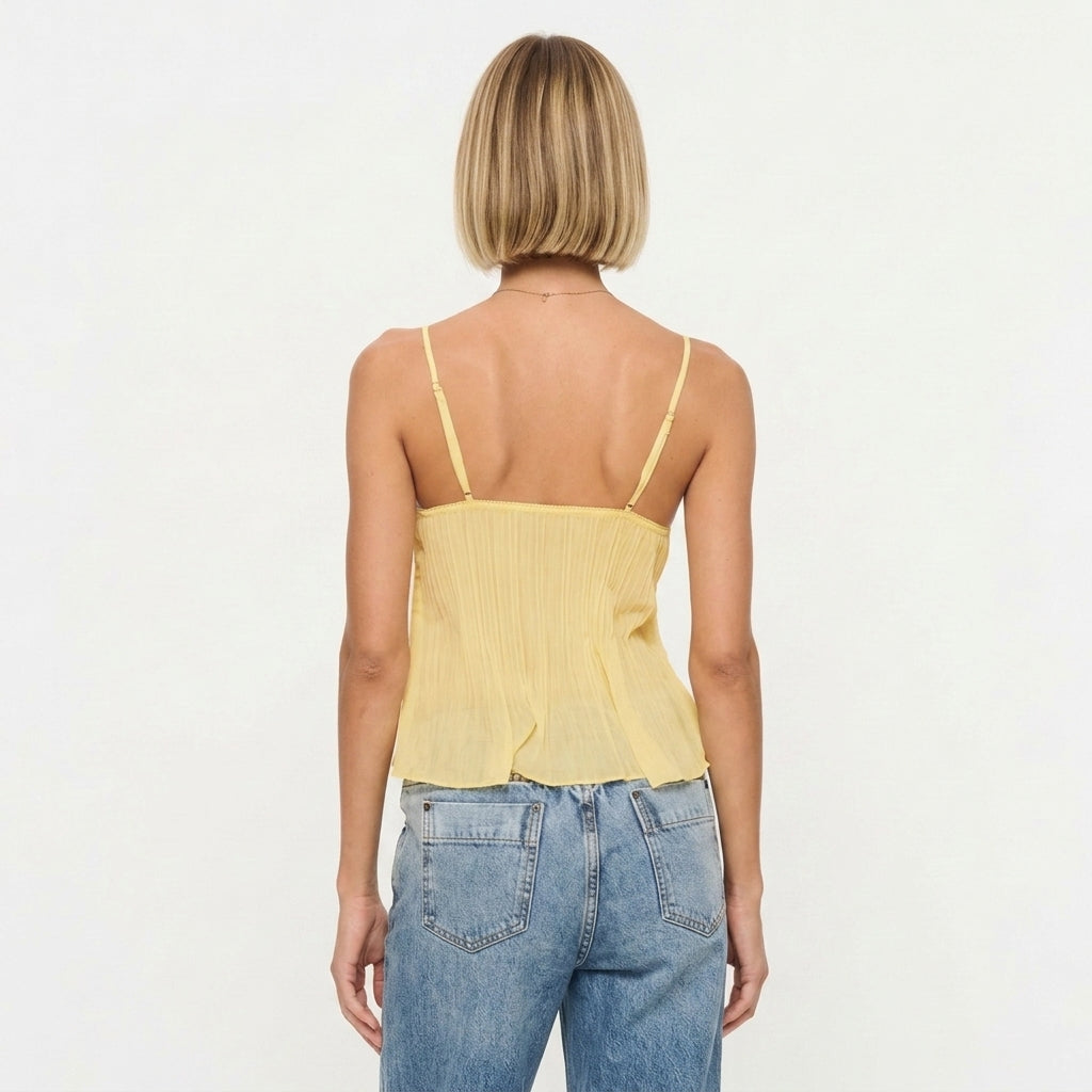 Lace Detail Summer Blouse For Women