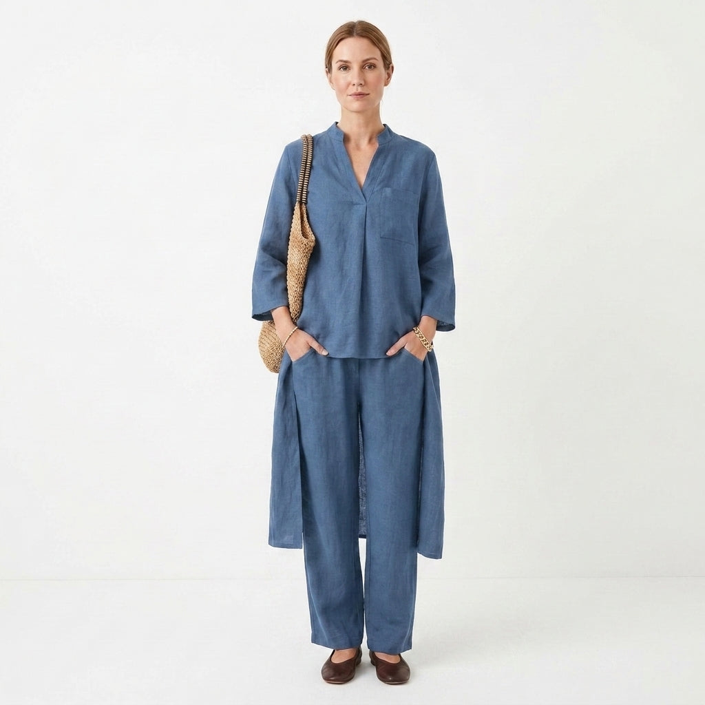 Women’s Tailored Matching Two-Piece Set With Defined Silhouette