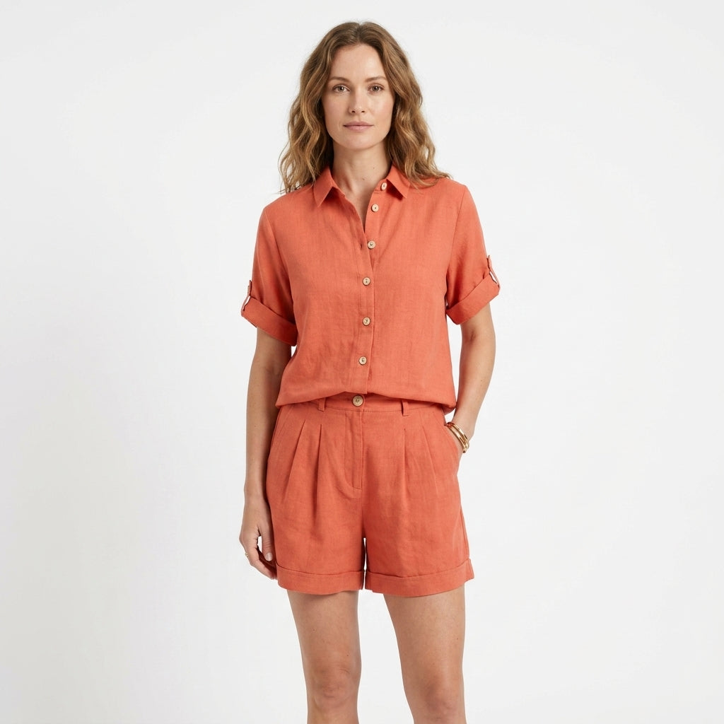 Lightweight Relaxed Two-Piece Set For Women