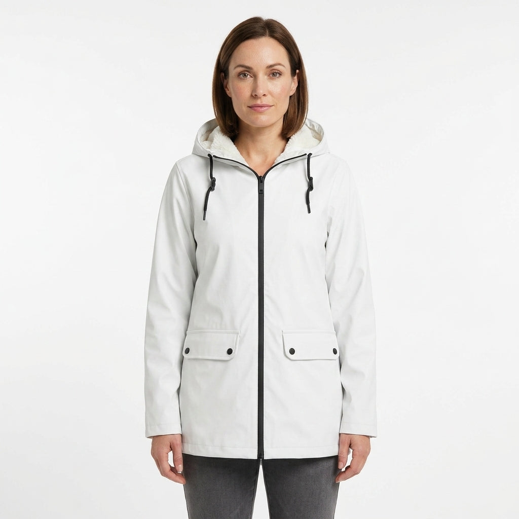 Faux Fur Lined Waterproof Puffer Jacket For Women