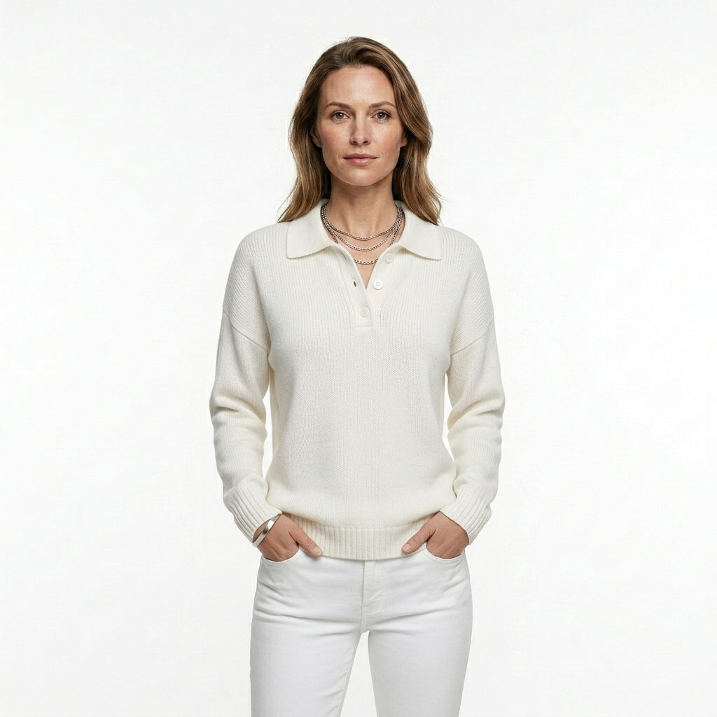 Elegant Soft Collar Sweater For Women