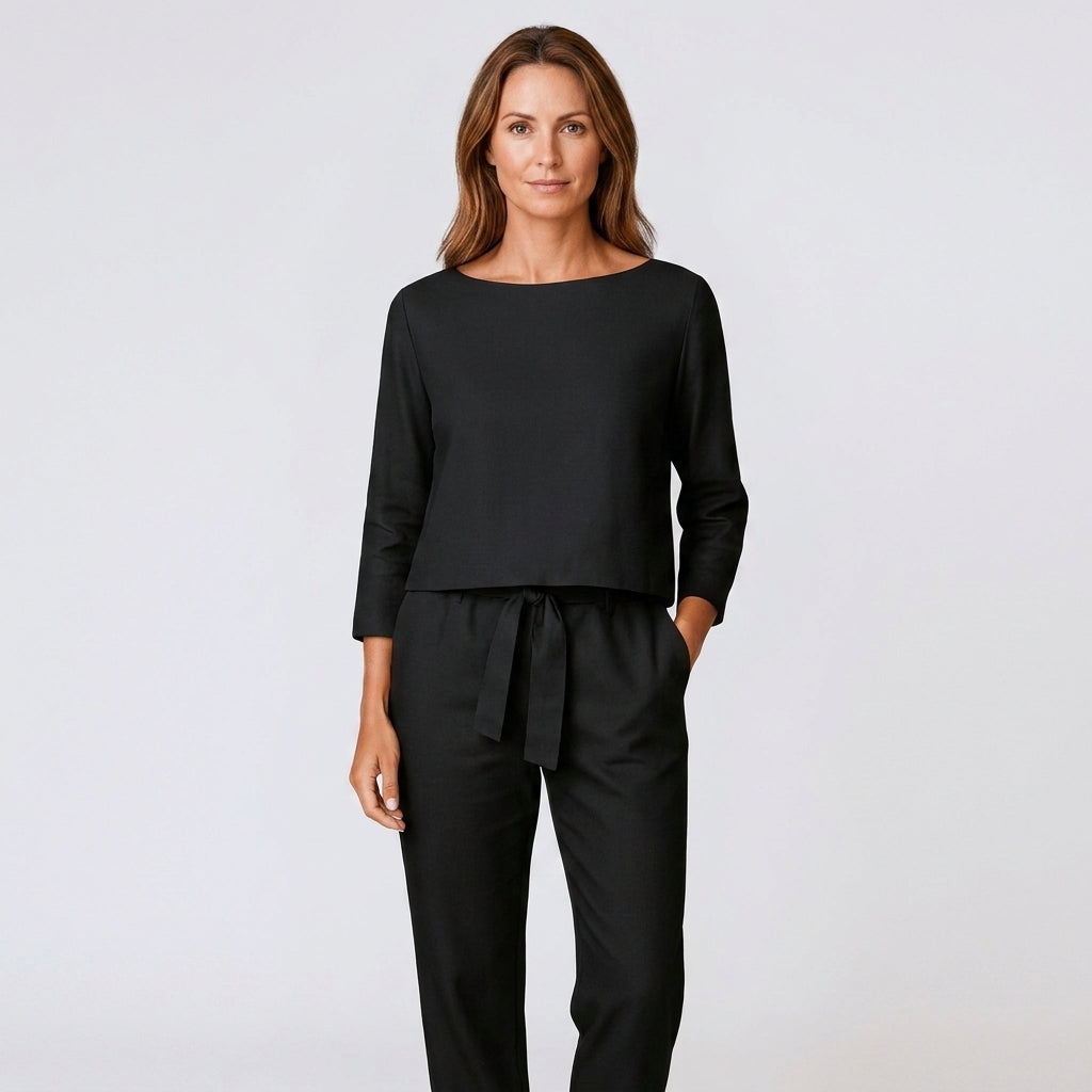 Women’s Vintage-Inspired Relaxed Two-Piece Outfit Set