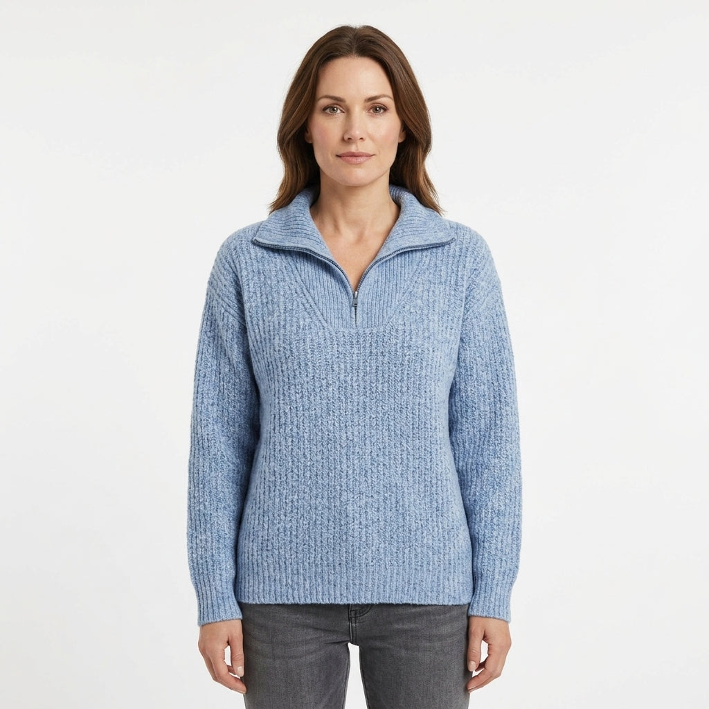 Jadeit | Elegancki i Wszechstronny sweter zapinany na zamek