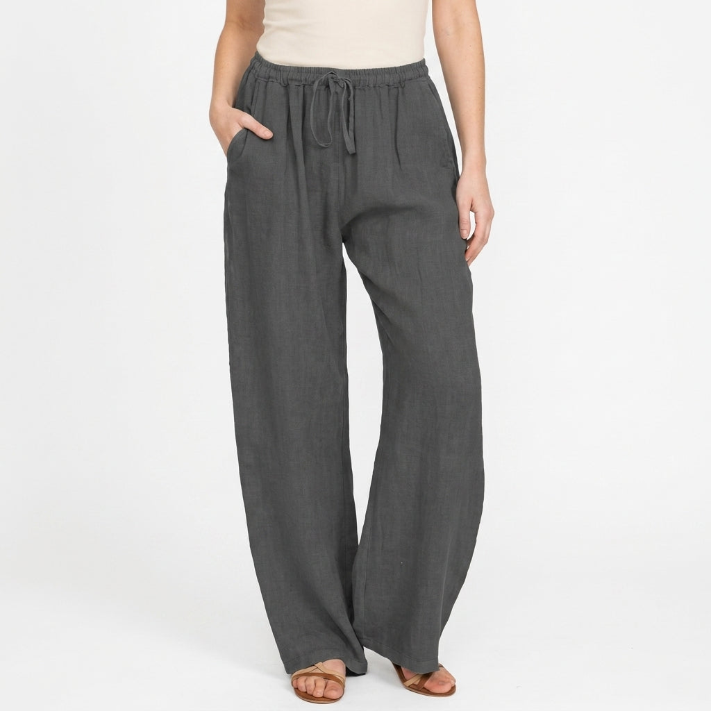 Lightweight Elastic Waist Summer Pants For Women