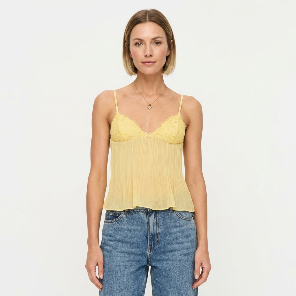 Lace Detail Summer Blouse For Women