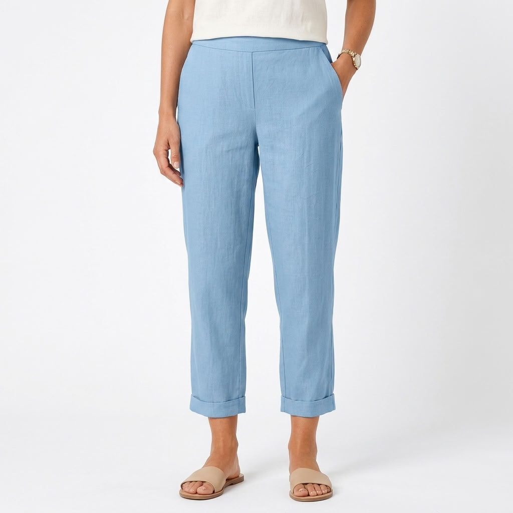 Relaxed Straight Leg Summer Pants For Women