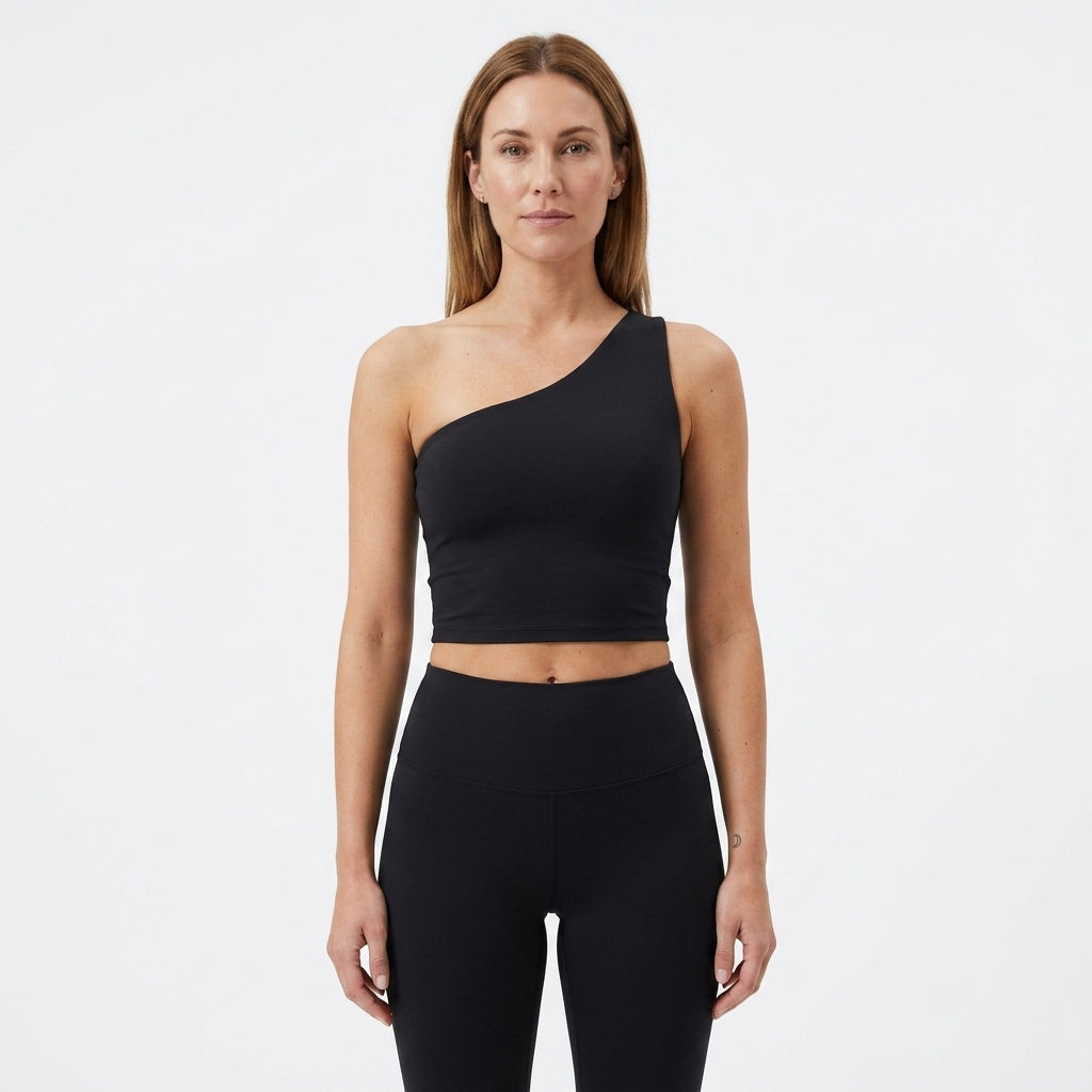 One-Shoulder Push-Up Sports Bra For Women