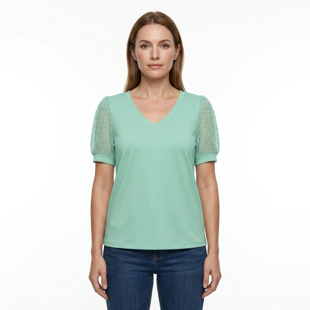 Lightweight V-Neck Top For Women