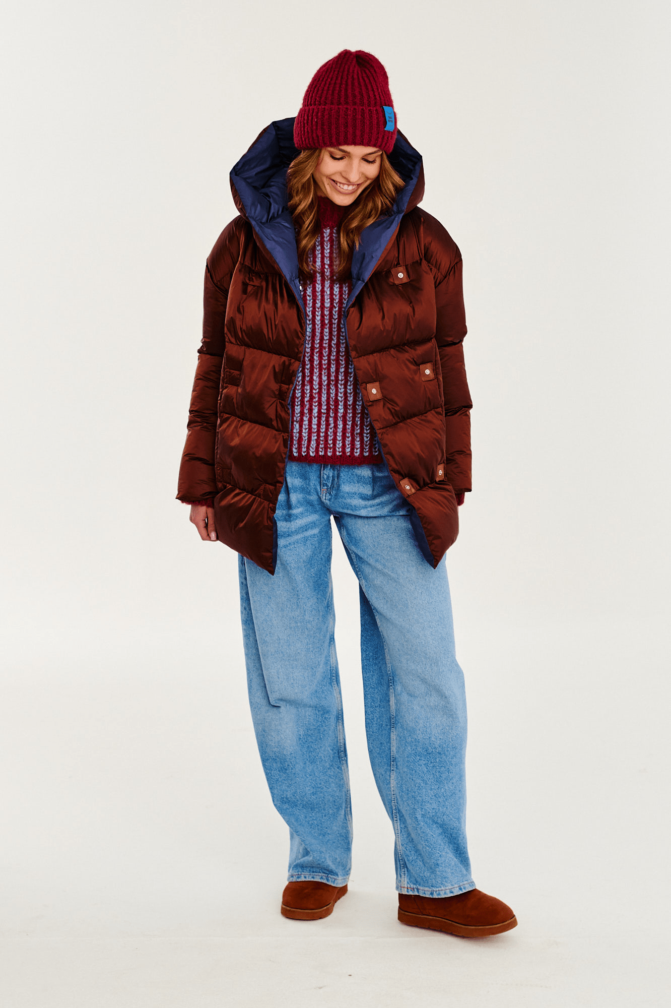 Alaska Cinnamon Cloud Reversible Winter Jacket - Kup online w Zorah
