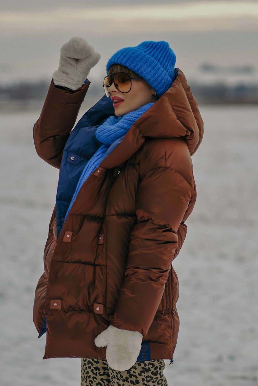 Alaska Cinnamon Cloud Reversible Winter Jacket - Kup online w Zorah