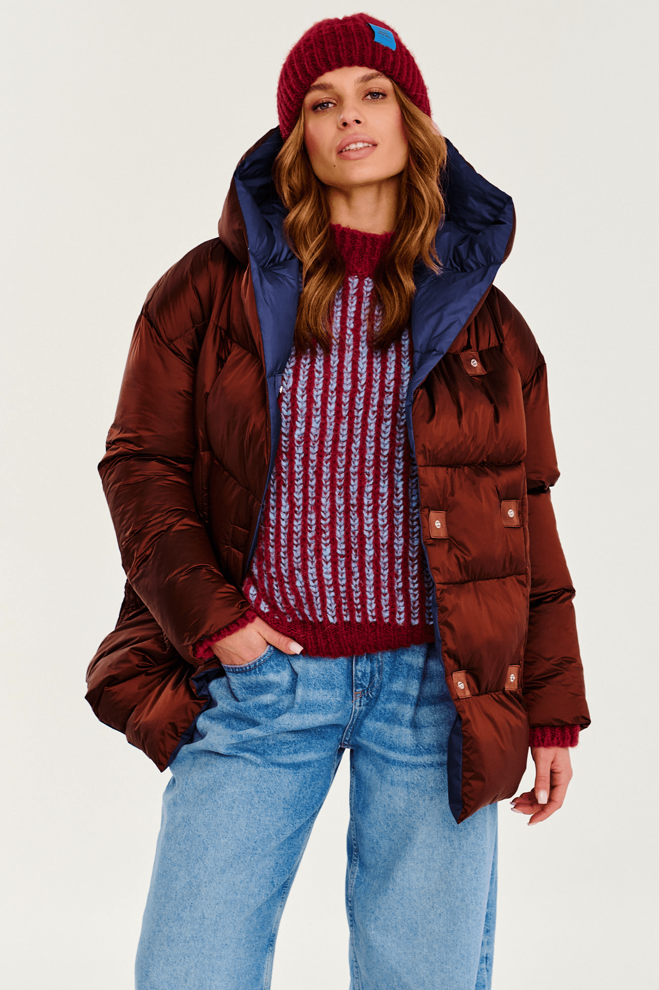 Alaska Cinnamon Cloud Reversible Winter Jacket - Kup online w Zorah