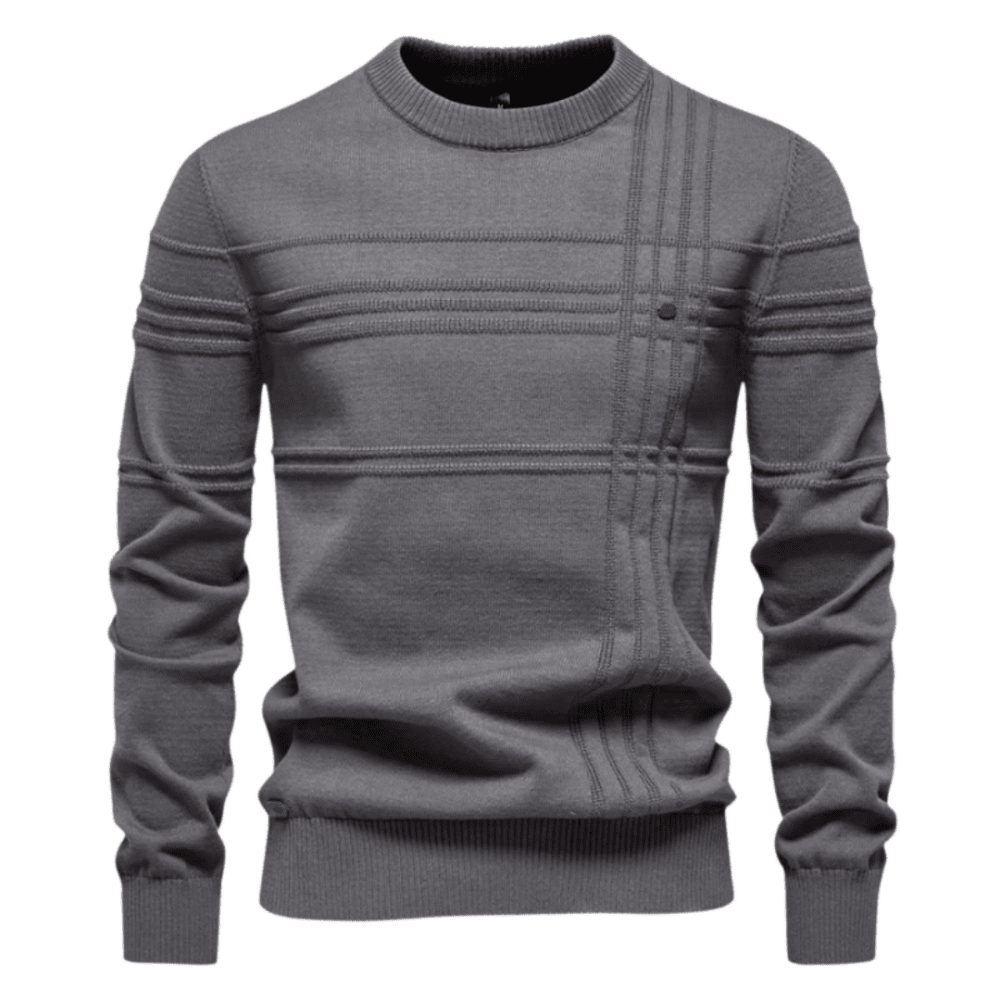 Asher | Men’s Textured Knit Sweater - Kup online w Zorah