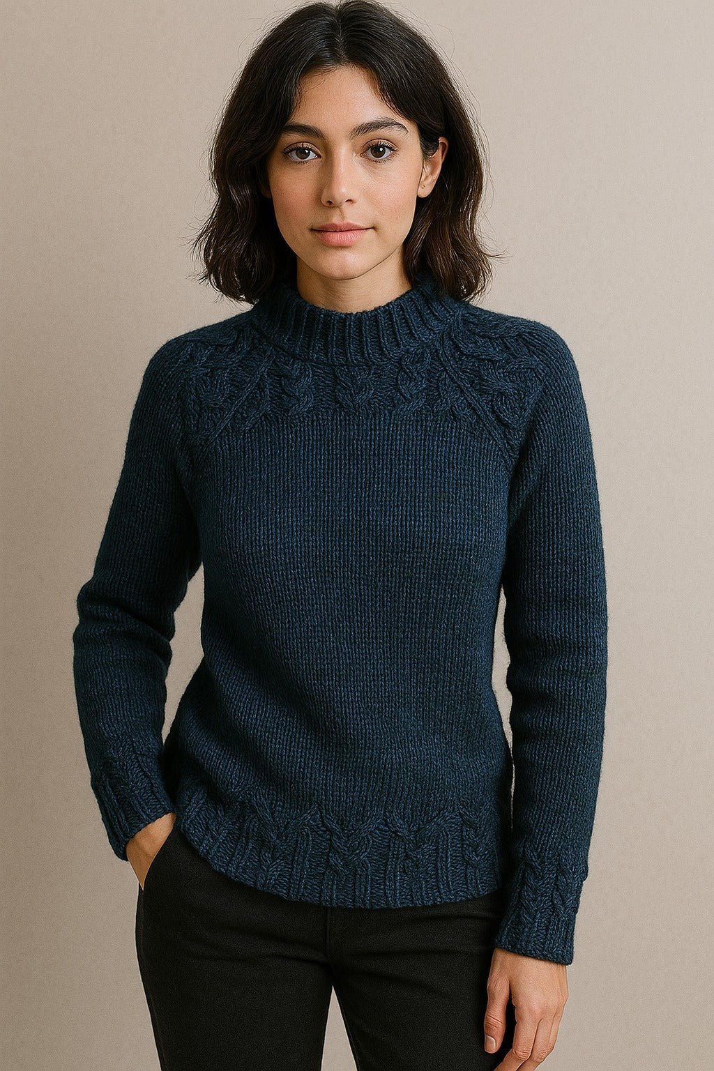 Bernadette | Vintage sweter z golfem - Kup online w Loafis