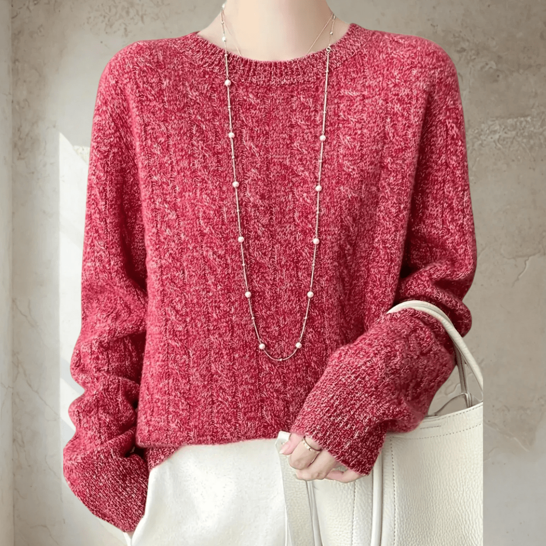 Betty | Elegancki Sweter Robiony na Drutach i Absolutny Komfort - Kup online w Loafis