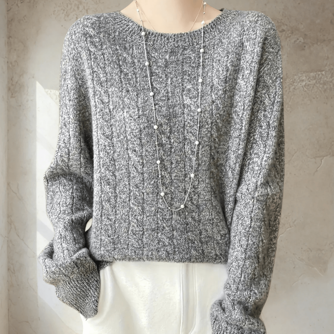 Betty | Elegancki Sweter Robiony na Drutach i Absolutny Komfort - Kup online w Loafis