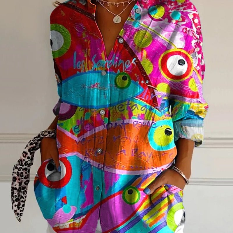 Diane | Elegancka artystyczna bluzka - Kup online w Loafis