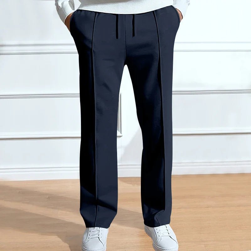 Gabriel | Men’s Solid Casual Trousers - Kup online w Zorah