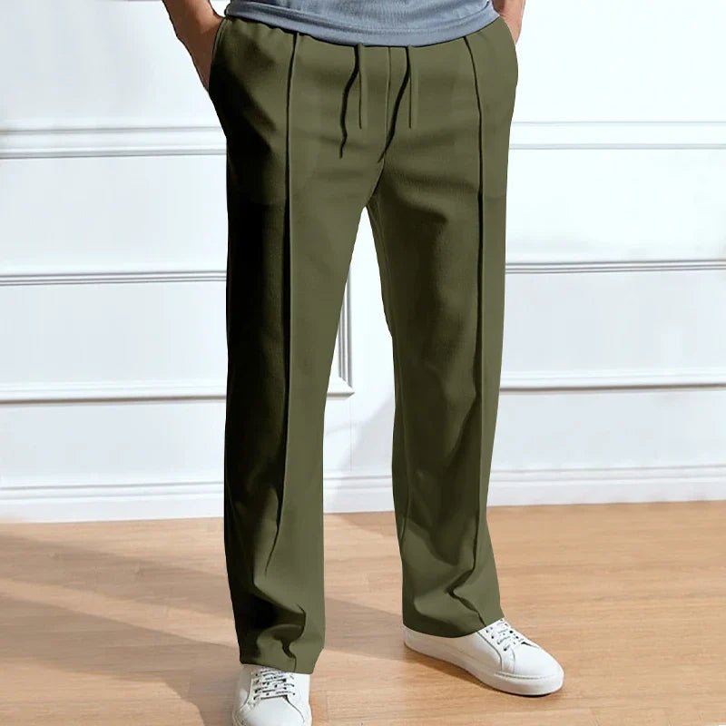 Gabriel | Men’s Solid Casual Trousers - Kup online w Zorah