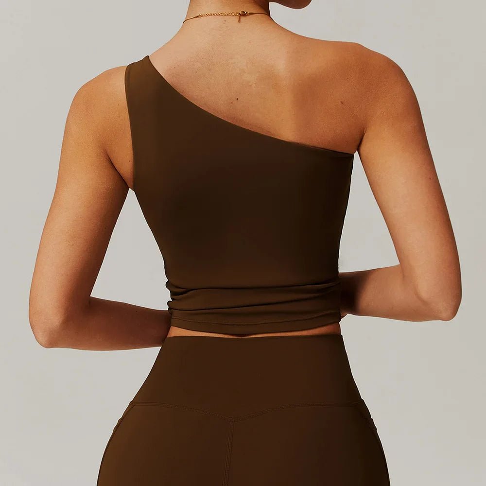 Gabriela | Jednoramienny stanik push - up sportowy - Kup online w Loafis