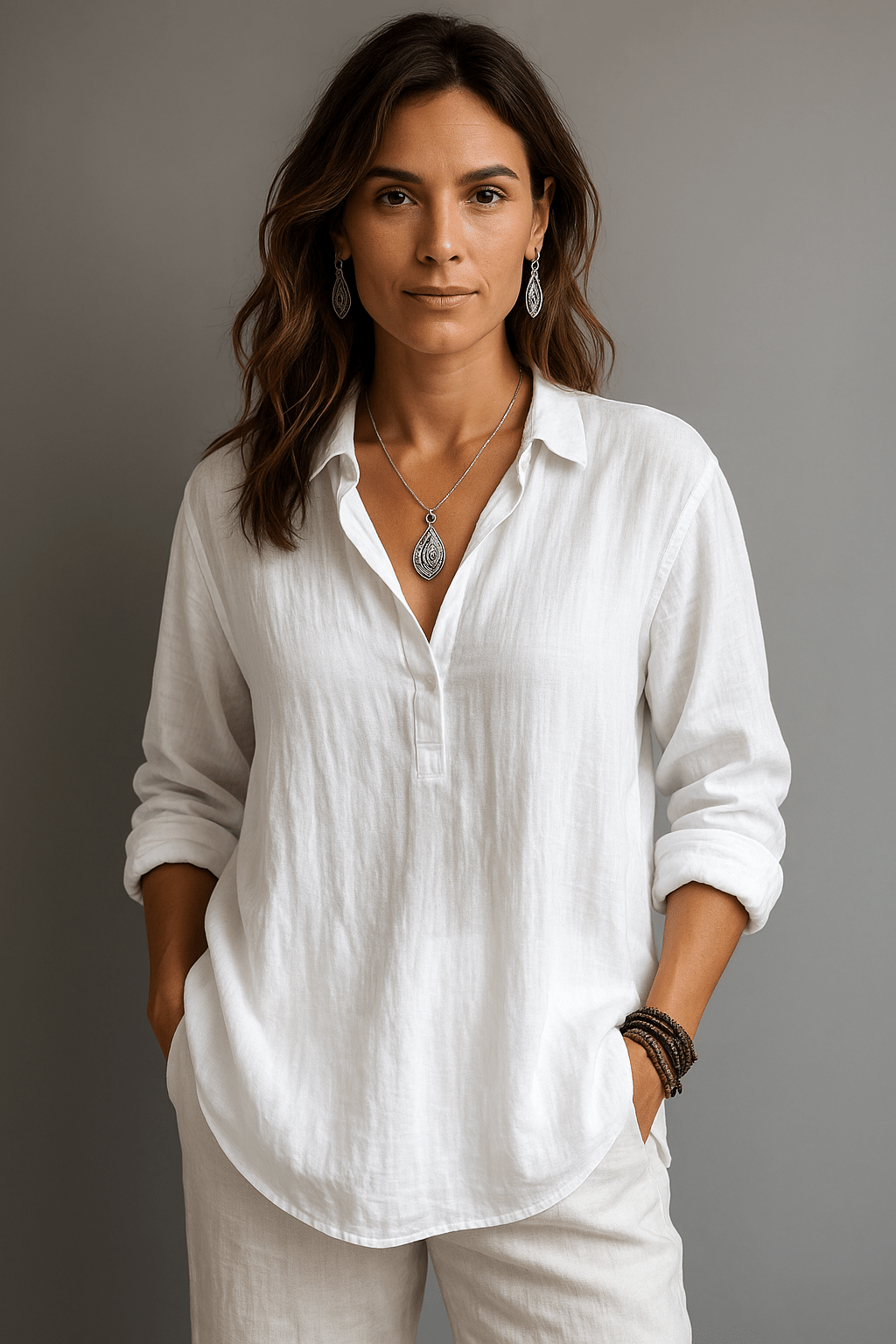 Isalina™ – Swobodne Eleganckie Bluzka - Kup online w Loafis