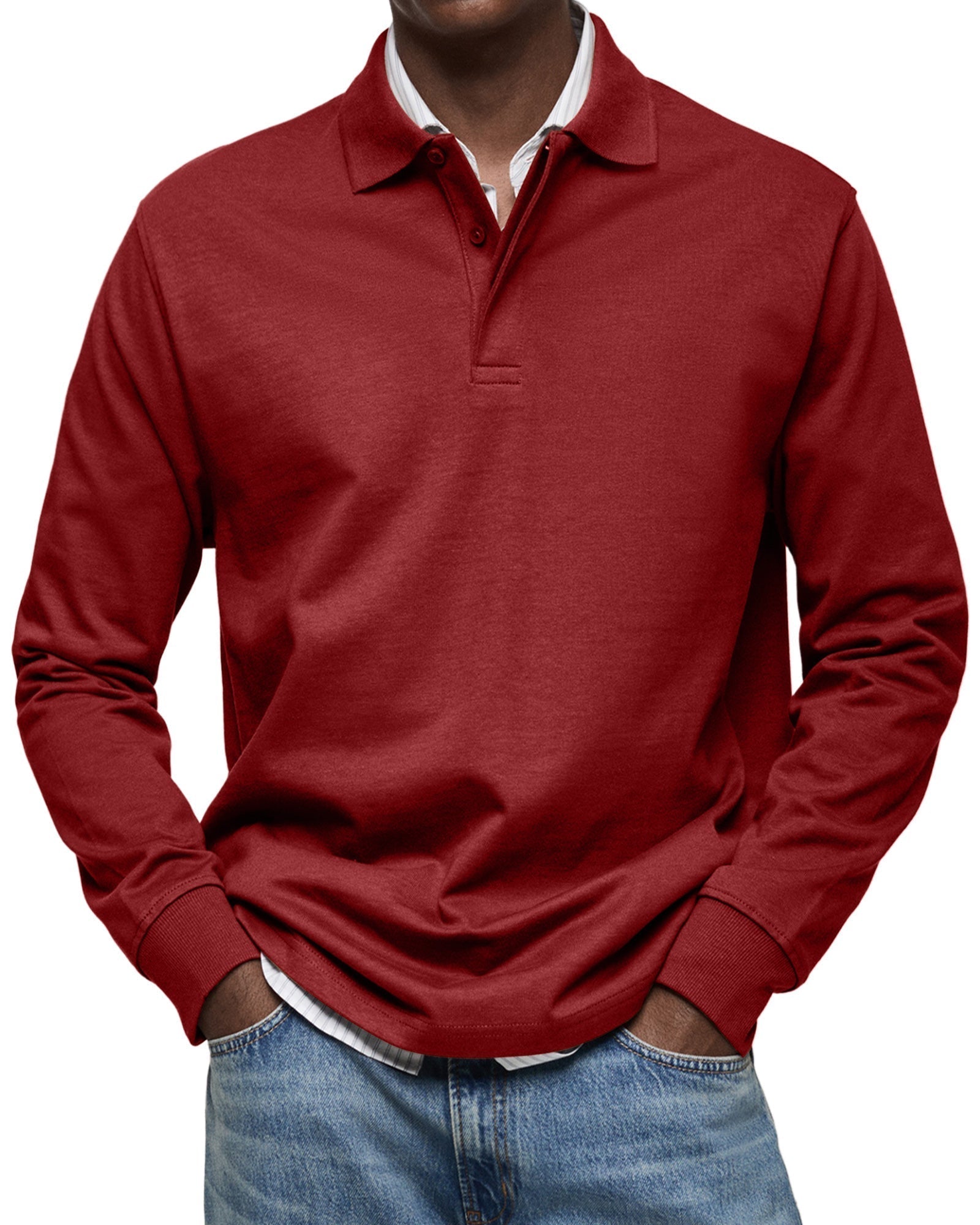 Jason | The Long - Sleeve Luxury Polo - Kup online w Zorah