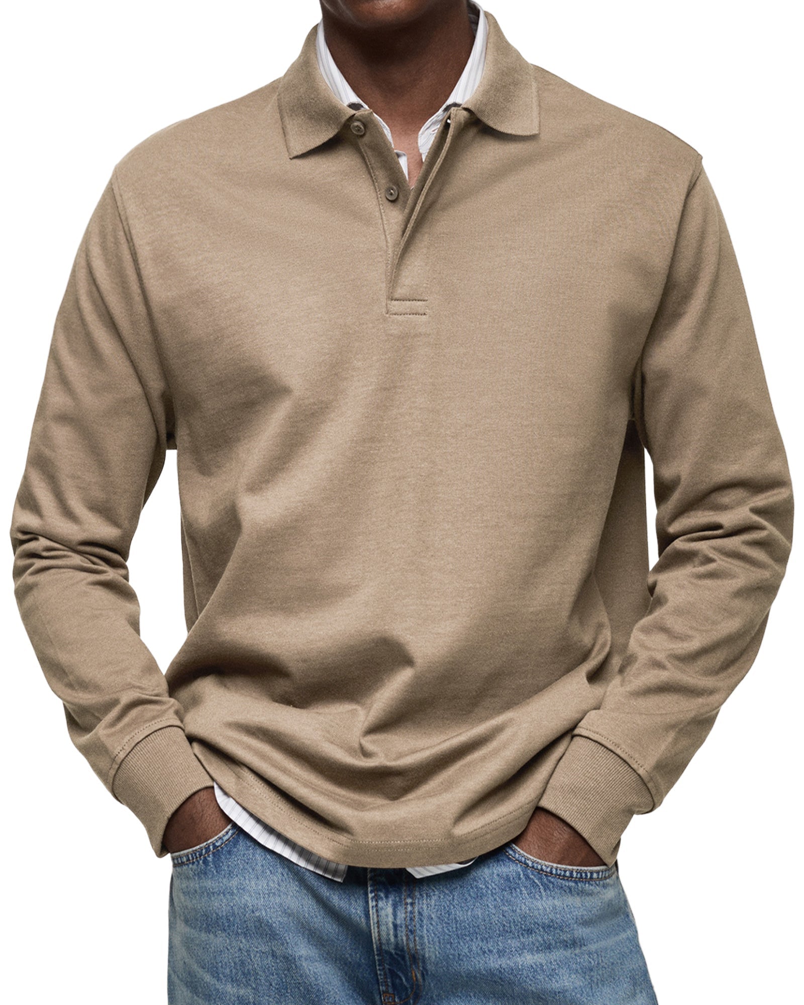 Jason | The Long - Sleeve Luxury Polo - Kup online w Zorah