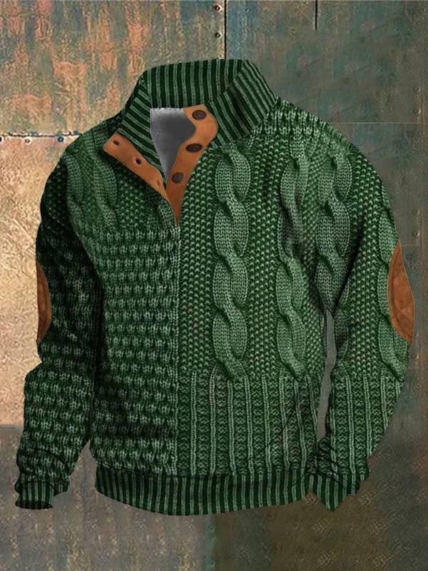 Jaxon | Men’s Vintage Pattern Sweater - Kup online w Zorah