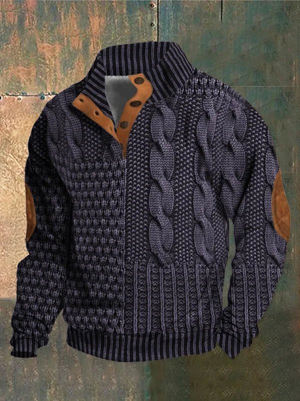 Jaxon | Men’s Vintage Pattern Sweater - Kup online w Zorah