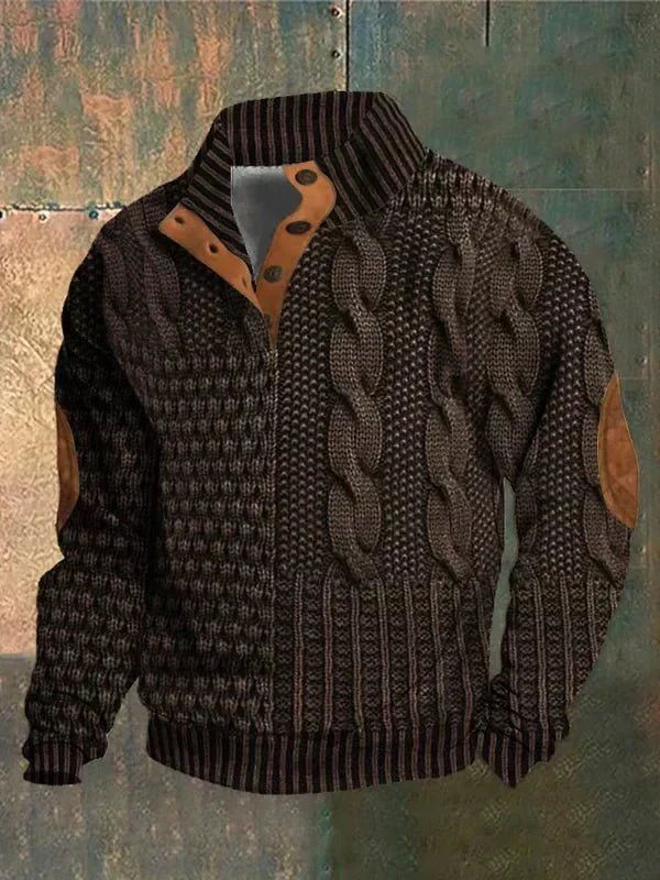 Jaxon | Men’s Vintage Pattern Sweater - Kup online w Zorah
