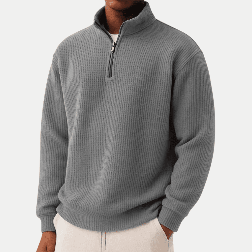 Joey | Casual Half Zip Sweater - Kup online w Zorah