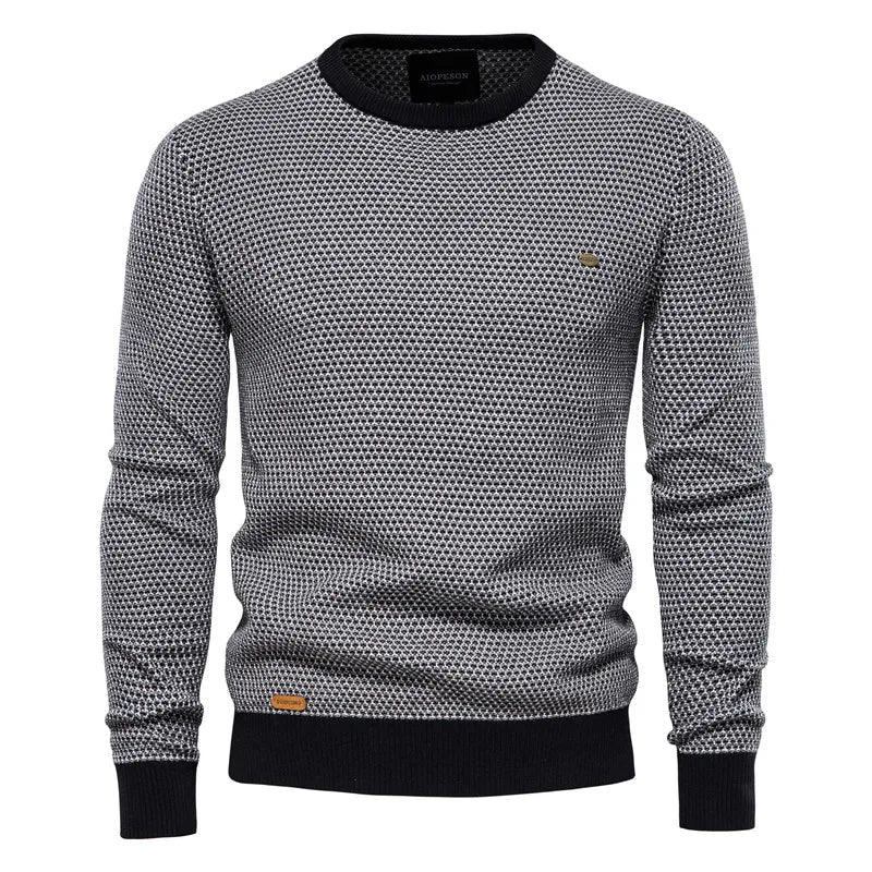 Levi | Sweater with Checkered Pattern - Kup online w Zorah