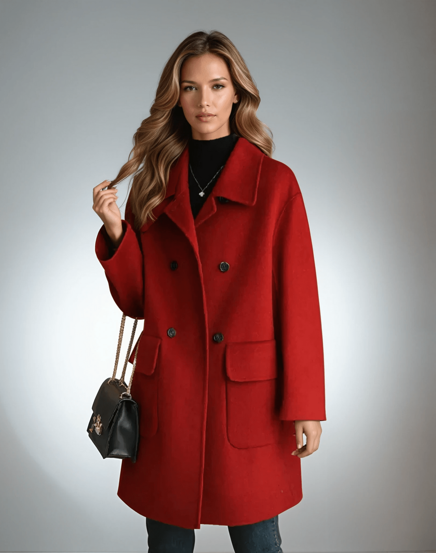 Megan | Płaszcz Uldfrakke w wełnie merino - Kup online w Loafis