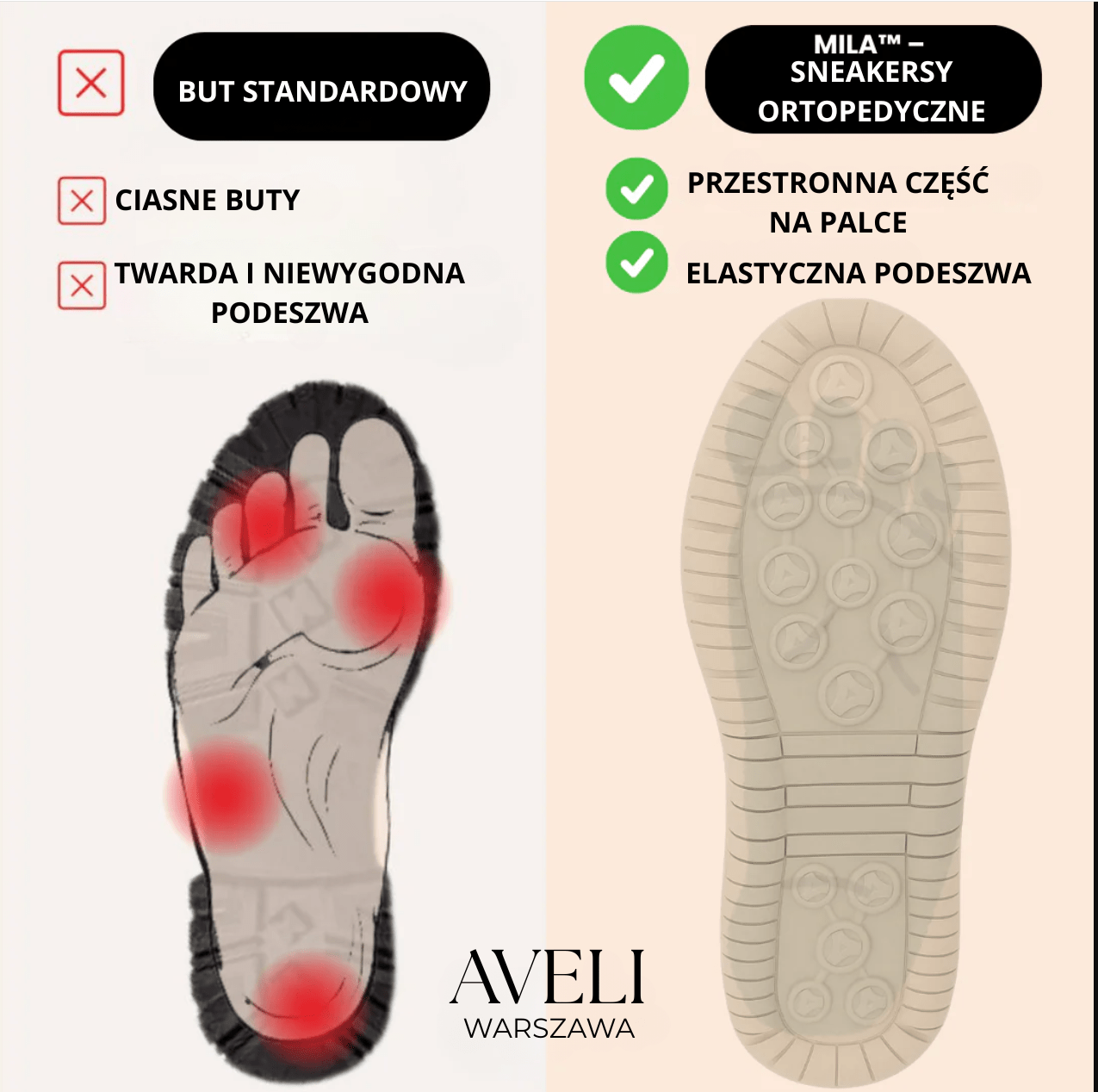 Mia – Wygodne sneakersy ortopedyczne - Kup online w Zorah