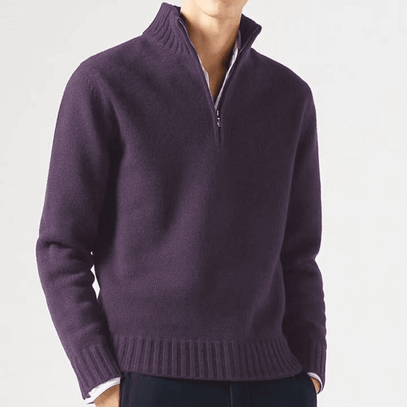 Miles | Luxe Half - Zip Sweater - Kup online w Zorah