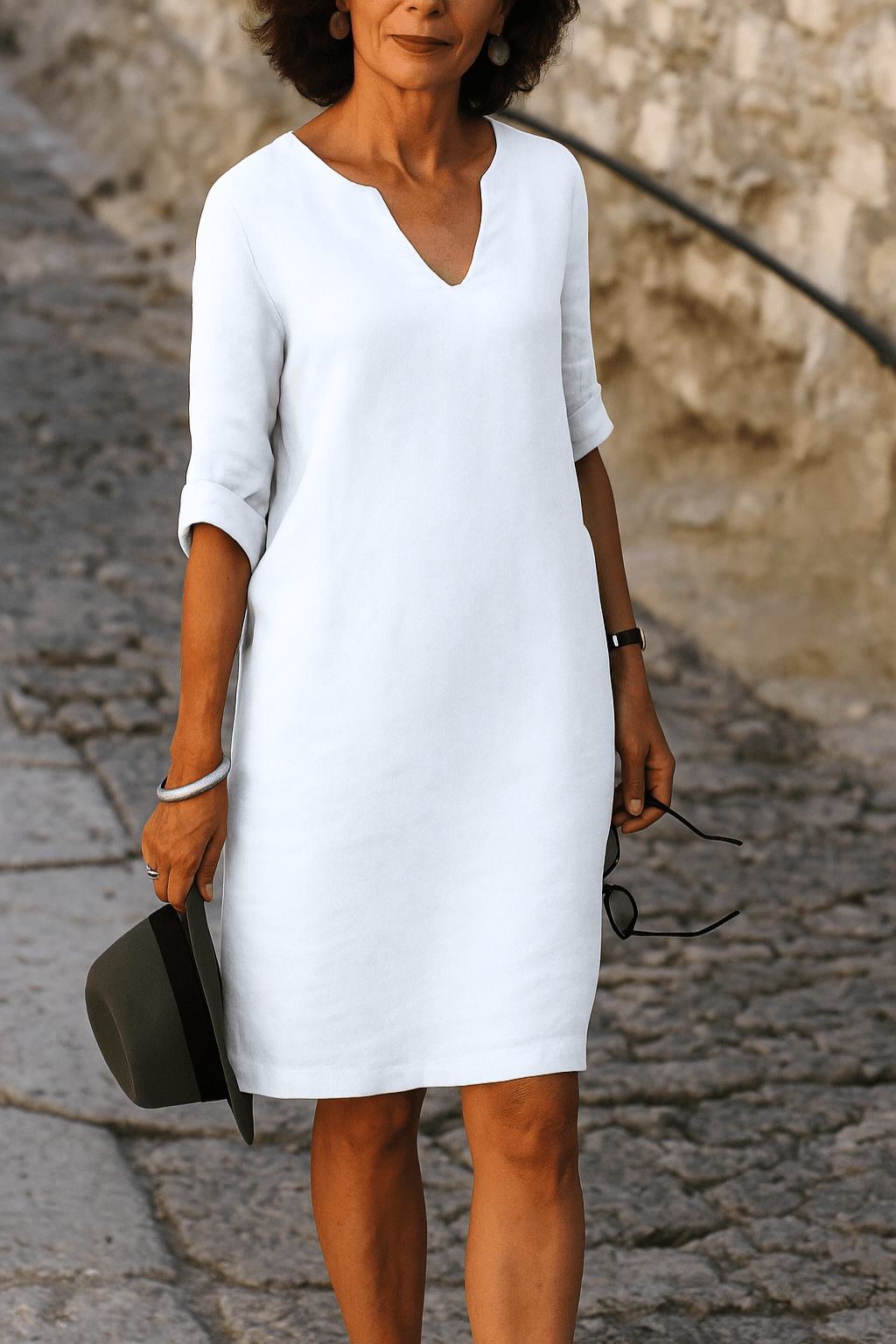 Noemi | Bez wysiłku szykowna lniana sukienka - Kup online w Loafis