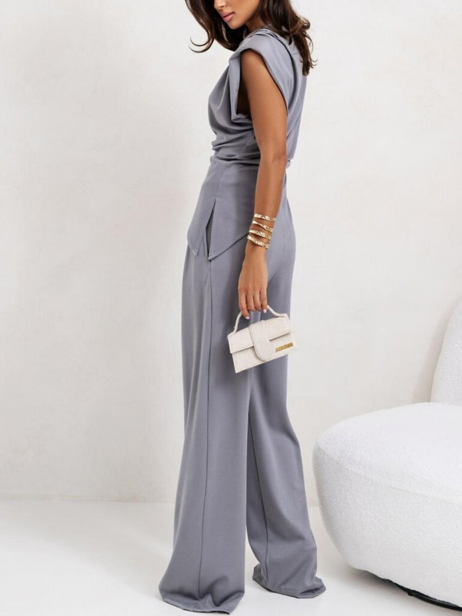 Patrycja | Zestaw z Drapowanymi Elementami o Sculpturalnym Kroju - Kup online w Loafis