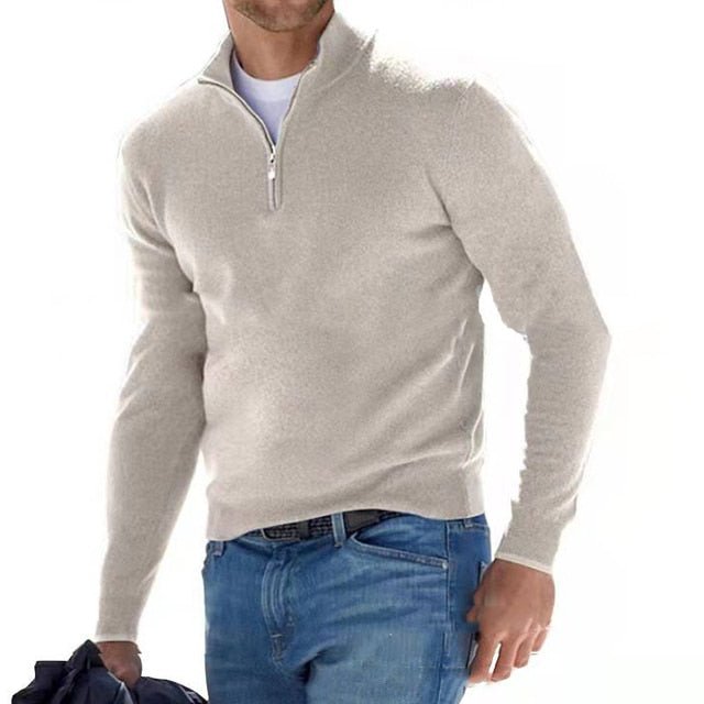 Perry | V - Neck Sweater with Zipper - Kup online w Zorah