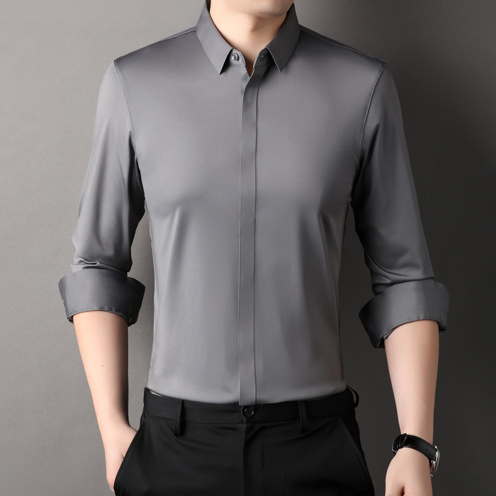 The Mitchel Shirt | Wrinkle - Free Stretch Shirt for Men - Kup online w Zorah