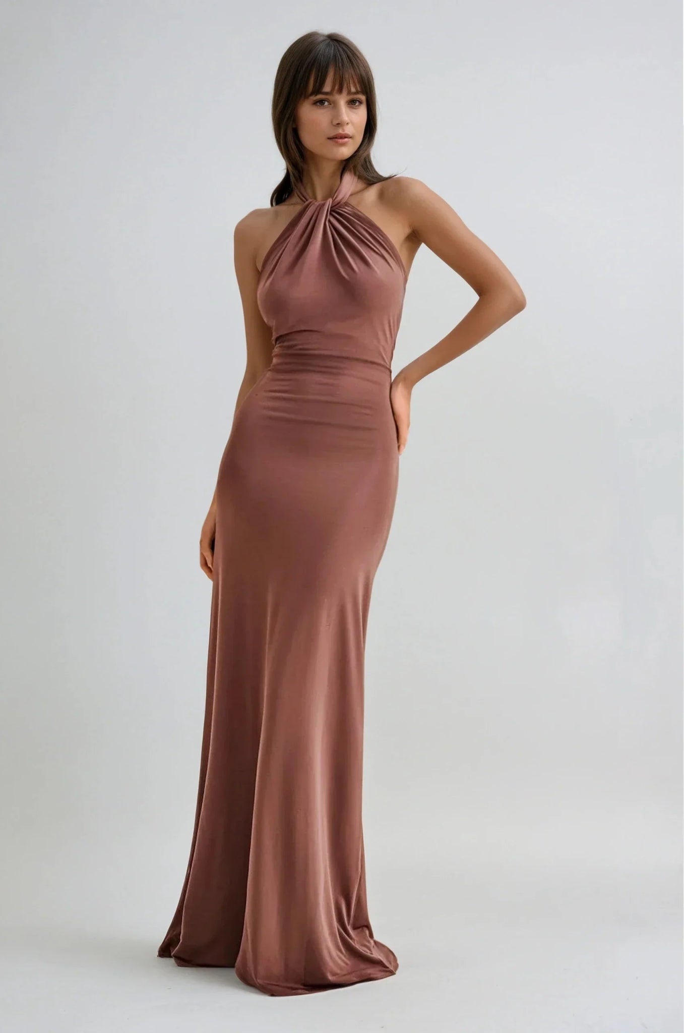 Zuzia | Sukienka Maxi Halter - Kup online w Loafis