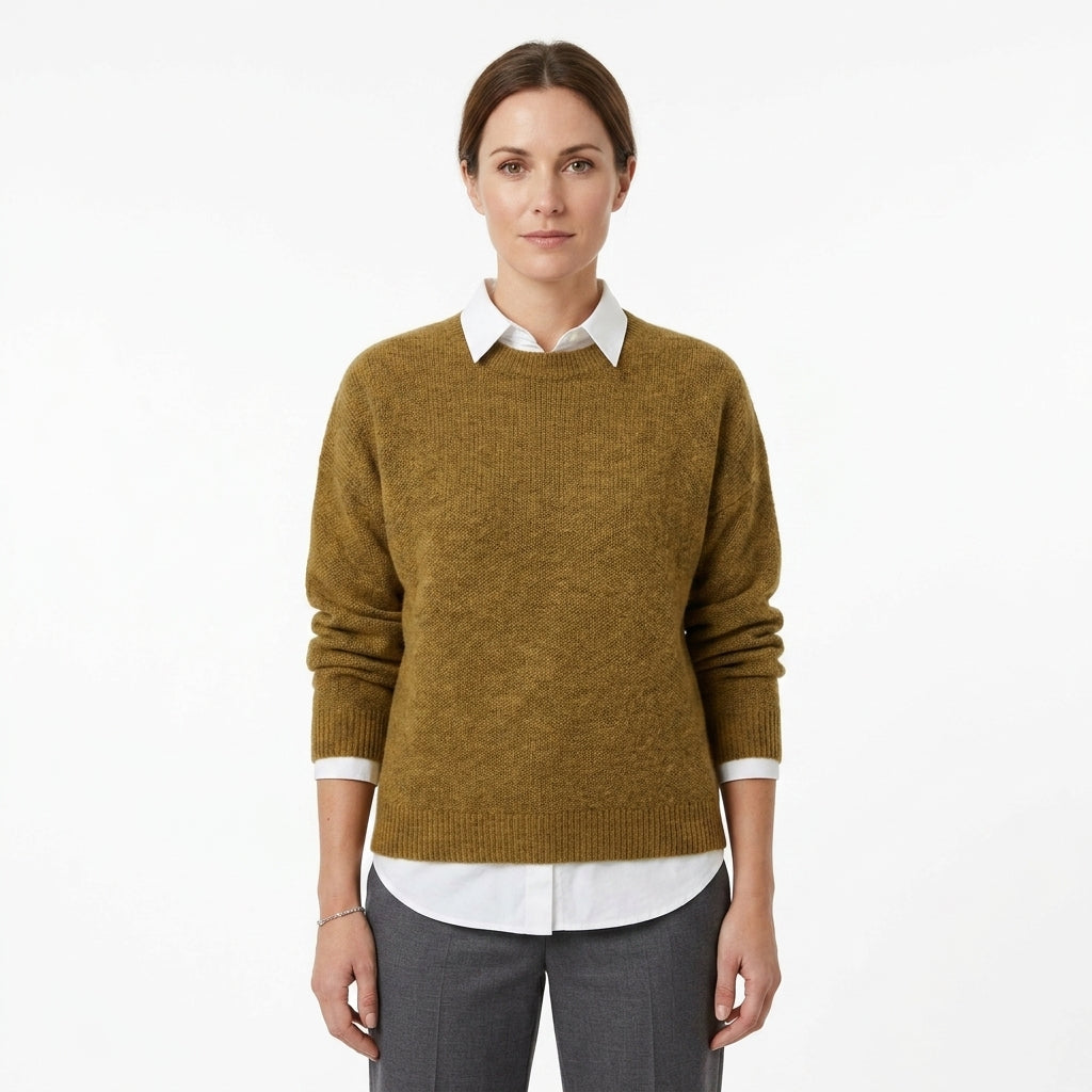 Relaxed Long Sleeve Everyday Sweater For Women