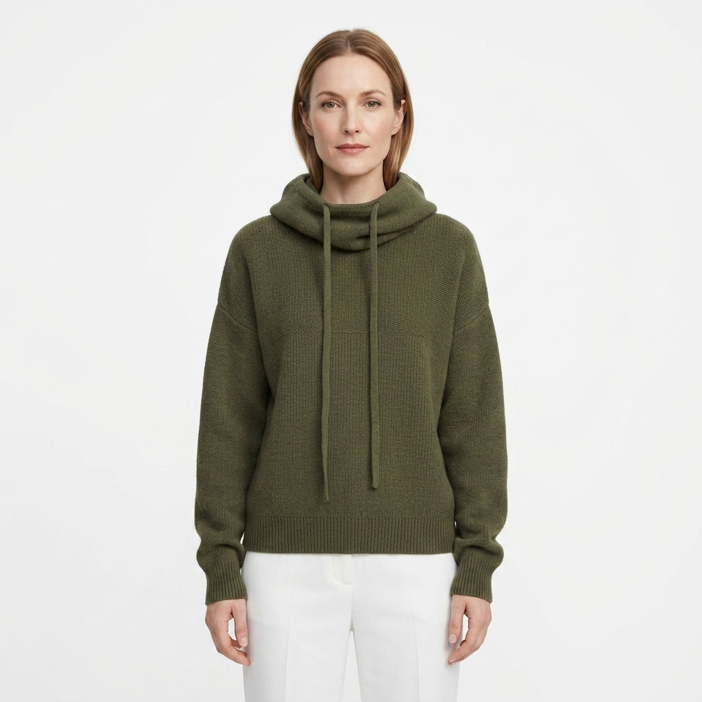 Minimalist Oversized Turtleneck Sweater For Women