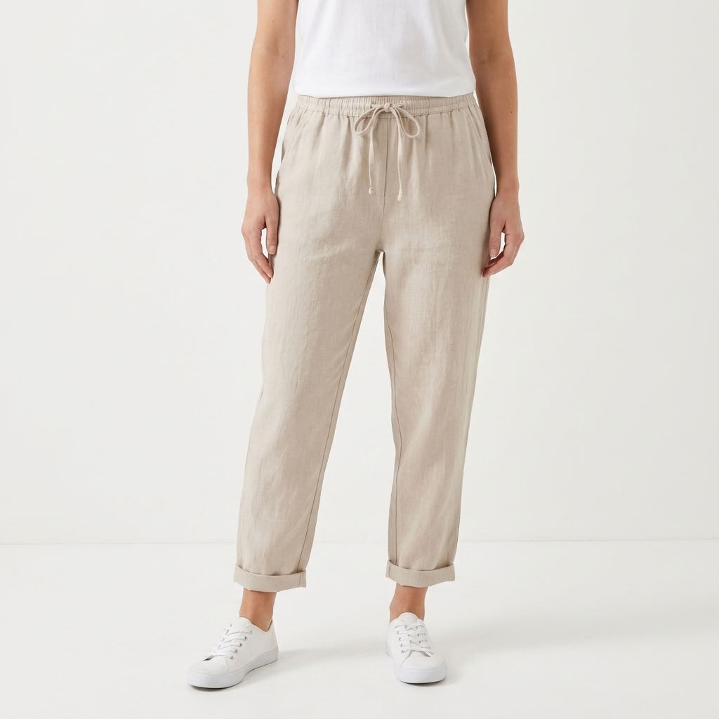 Straight Leg High Waist Pants For Women