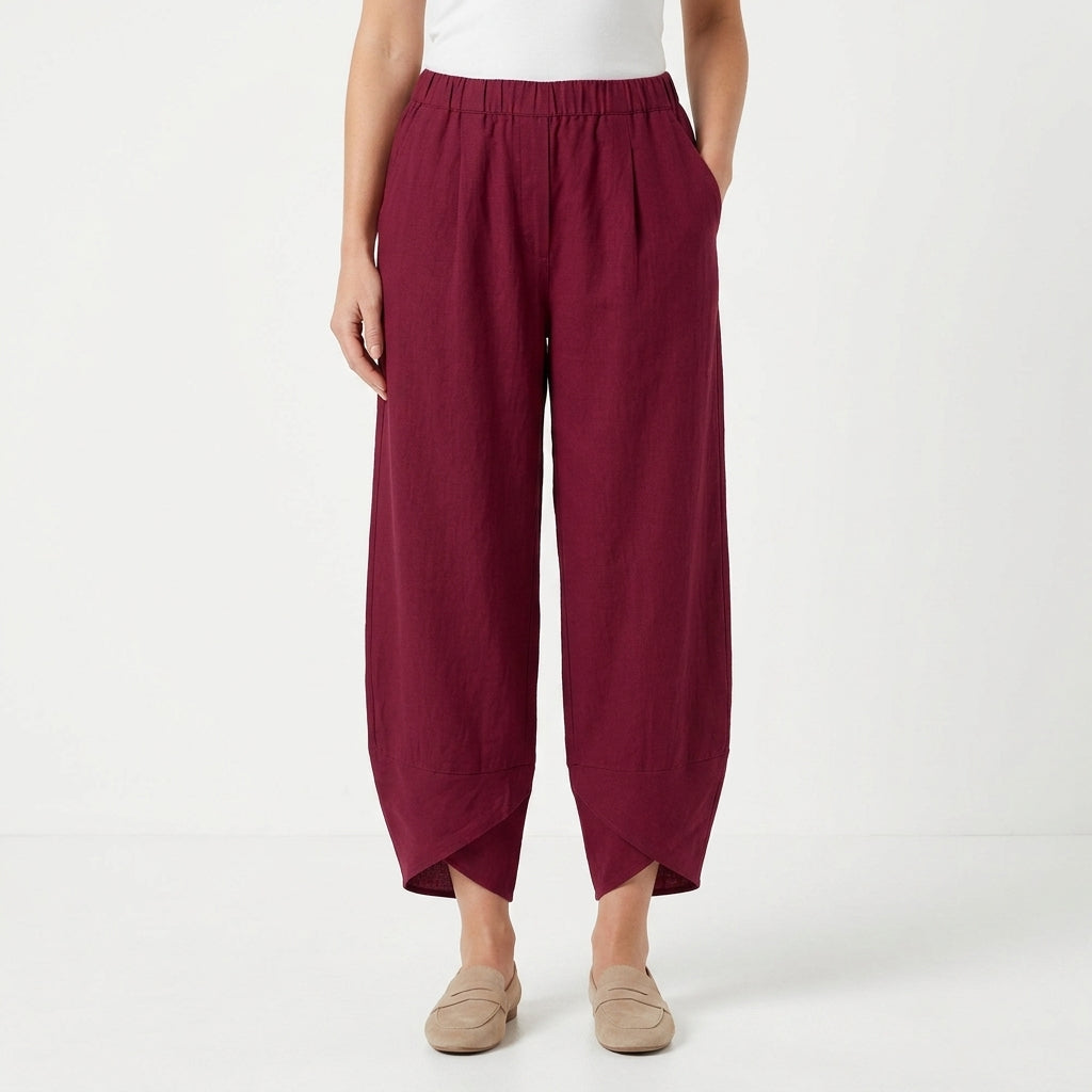 Refined Regular Fit Spring Pants For Women