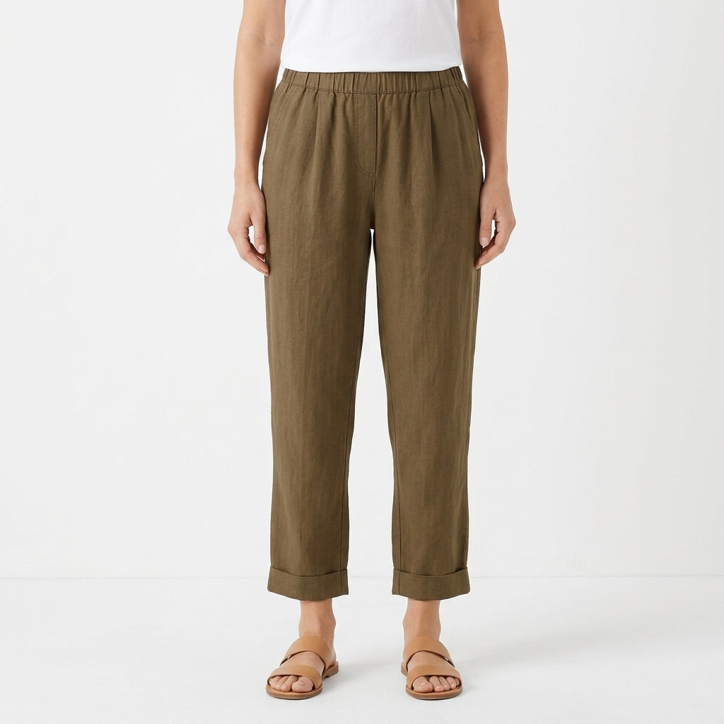 Relaxed Straight Leg Summer Pants For Women