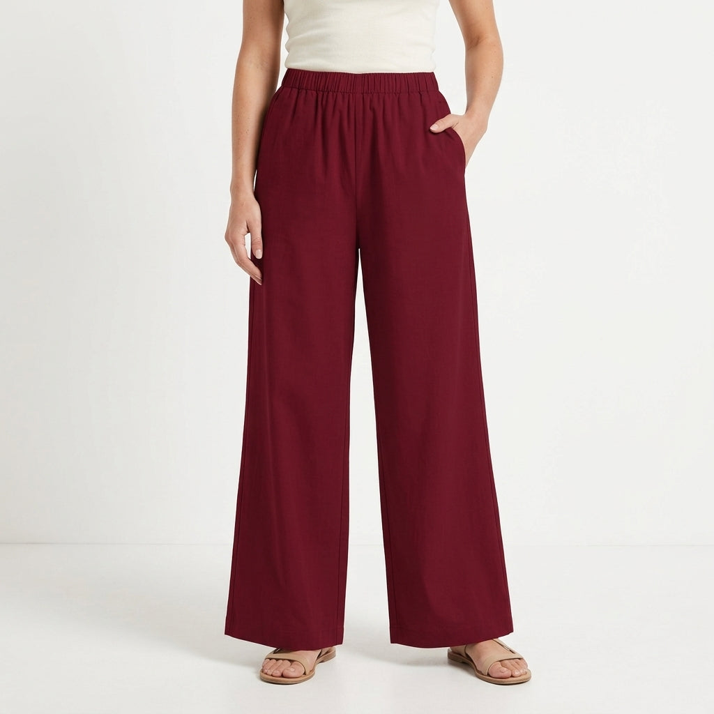 Relaxed Drawstring Casual Pants For Women