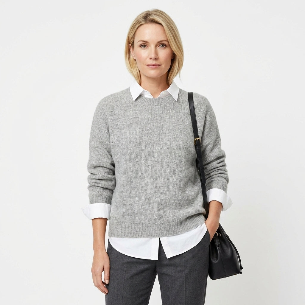 Relaxed Long Sleeve Everyday Sweater For Women