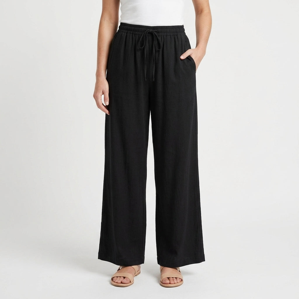 Relaxed Drawstring Casual Pants For Women
